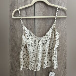 Doen Cream Silk Floral Camisole